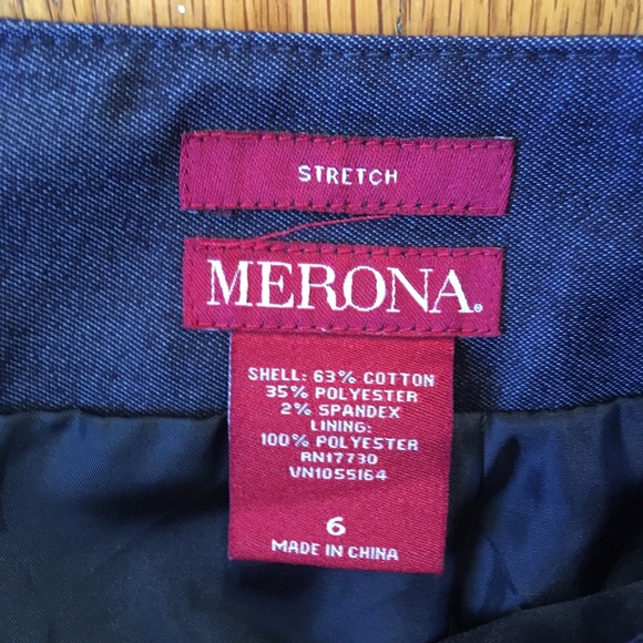 Merona dressy denim skirt. Size 6 - Picture 2 of 3